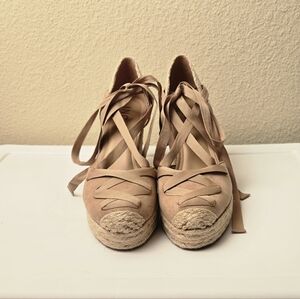 INC International Concepts Tan Espadrille Wedges